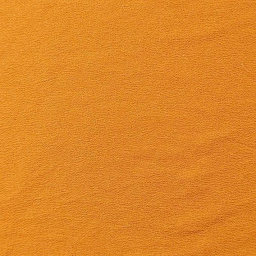 Крепдешин натуральный 028-09512 шафрановый однотонный