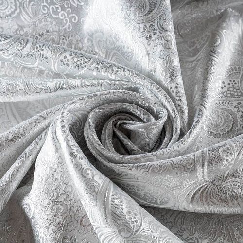 Жаккард с люрексом К33-790 белый 