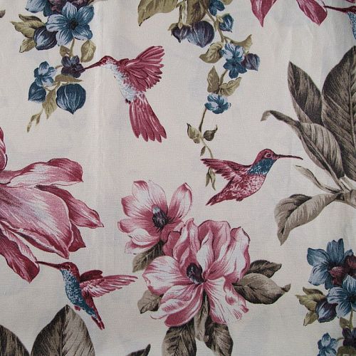 Ткань с водо- и грязеотталкивающей пропиткой 22-02-14692 молочный принтованный