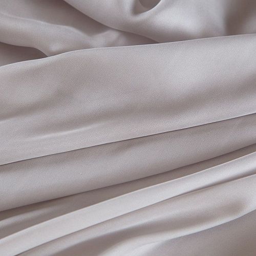 Шифон шелковый 068-17147 жемчужно-серый