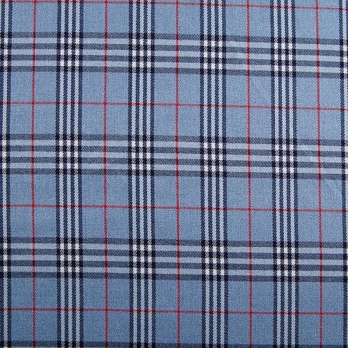 Ткань костюмная 025-12449 голубой принтованный