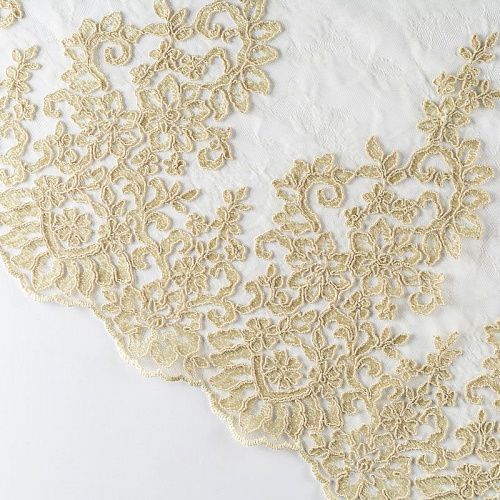 Гипюр К05-523 светлое золото