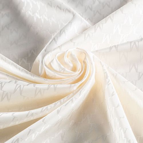 Ткань подкладочная 045-20862 молочный жаккардовый