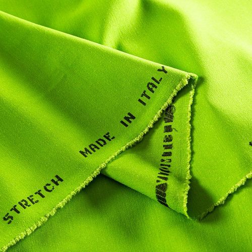 Креп 026-02678 лаймовый однотонный