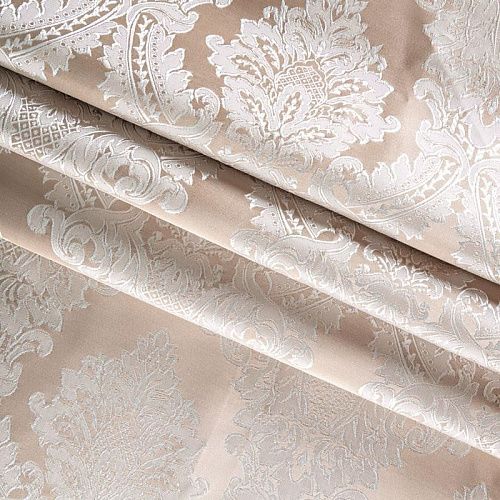 Ткань портьерная жаккард h-295 см 02-02-02143 песочно-бежевый