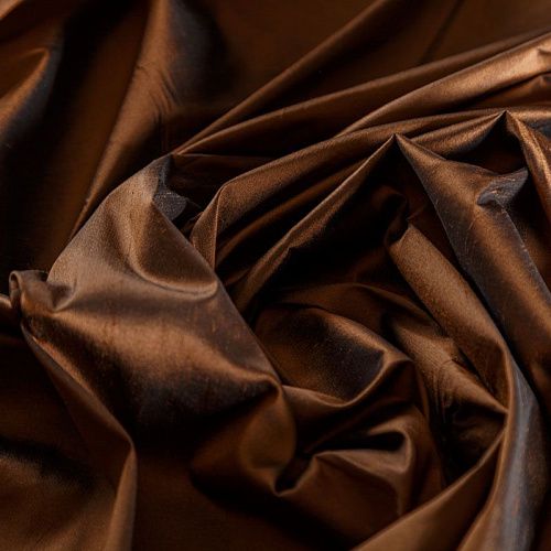 Дикий шелк 016-04736 коричневый однотонный