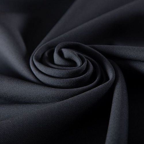 Креп двойной стрейч 026-19810 черный