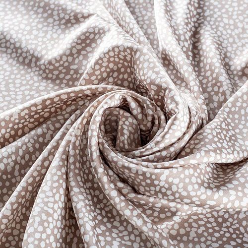 Шелк синтетический 065-01449 капучино принтованный