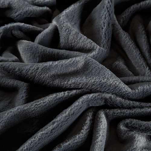 Мех искусственный 037-04421 дымчато-серый однотонный