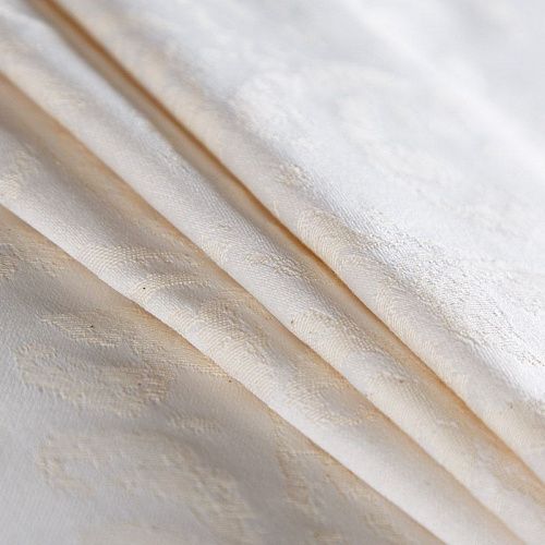 Ткань портьерная жаккард  02-02-14394 молочный