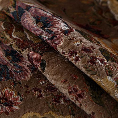 Гобелен 22-02-14480 коричневый принтованный