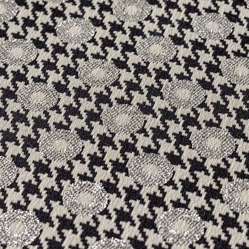 Жаккард с люрексом К15-349 черно-белый