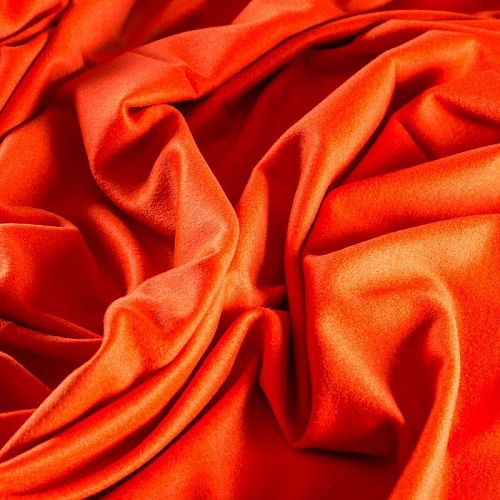 Кашемир 022-04186 красно-оранжевый однотонный