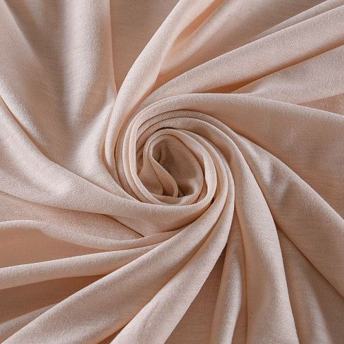 Трикотаж 056-11918 экрю однотонный