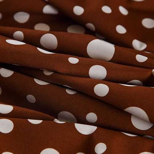 Вискоза "Лоренцо" стрейч 036-17631 корица принтованный