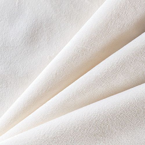 Ткань портьерная бархат 09-02-04562 кремовый однотонный