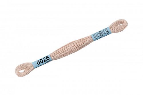 Нитки для вышивания Gamma мулине 8 м 0025 светло-розовый