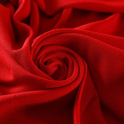 Креп 026-12591 красно-вишневый однотонный