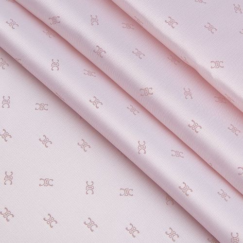 Ткань подкладочная 045-20860 разбеленный розовый жаккардовый