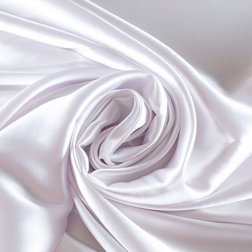 Сатин стрейч 001-09747 белоснежный однотонный