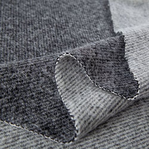 Ткань пальтовая 2-х сторонняя 040-20251 серый/светло-серый