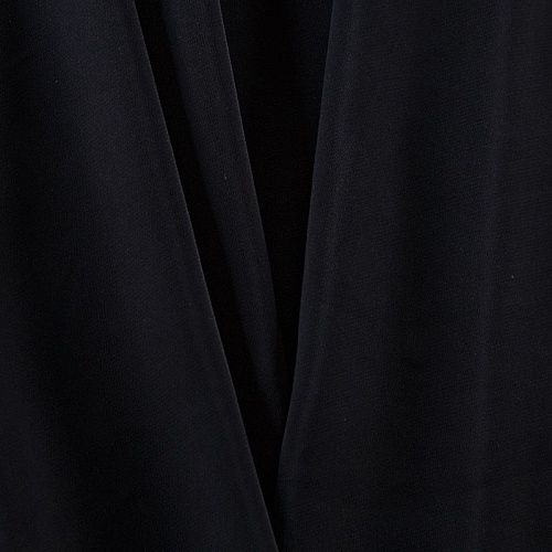 Креп стрейч 026-13129 черный однотонный