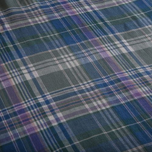 Лен натуральный Ralf Lauren 035-16268 голубой принтованный