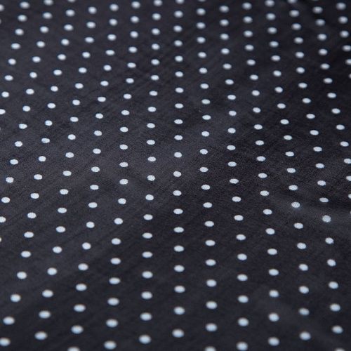 Шифон шелковый 068-20078 черный принтованный