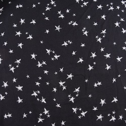 Вискоза 009-11754 черный принтованный