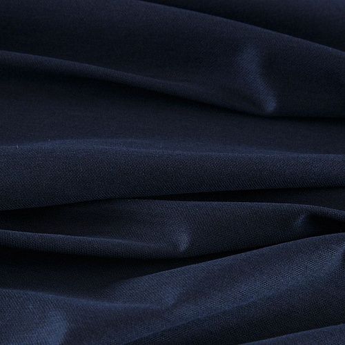 Трикотаж пике 056-17061 темно-синий однотонный