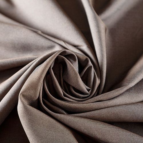Ткань рубашечная 049-07996 серо-коричневый однотонный
