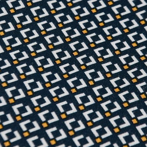 Коттон стрейч 063-12072 темно-синий принтованный