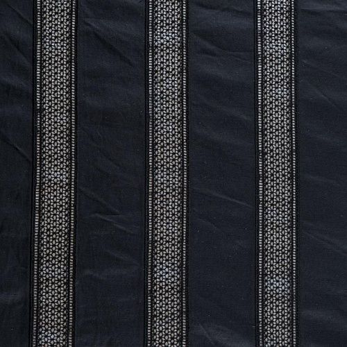 Коттон с вышивкой 063-08502 черный однотонный