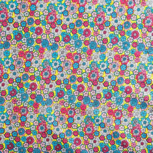 Хлопок 063-02030 желтый принтованный