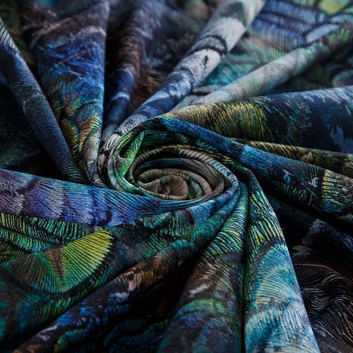 Трикотаж 056-14809 черный мультиколор