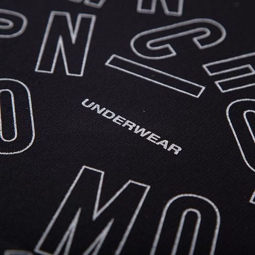 Футер 3-х нитка Moschino 062-19296 черный принтованный