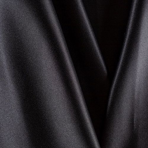 Сатин-тафта К33-728 черный однотонный