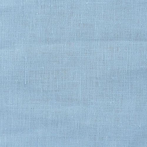 Лен натуральный 035-08906 голубой однотонный