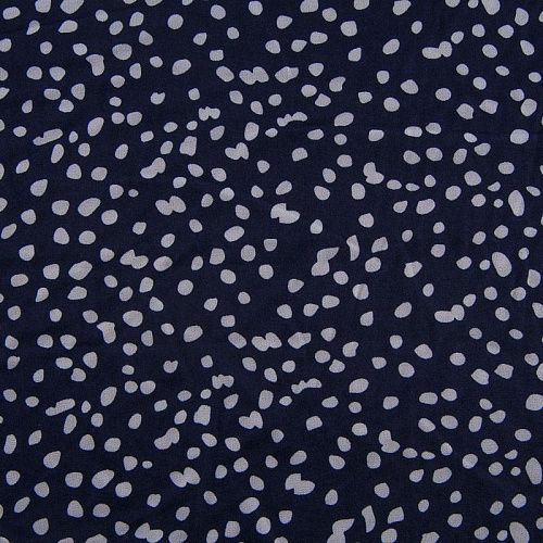 Вискоза "Лоренцо" стрейч 036-17673 темно-синий принтованный
