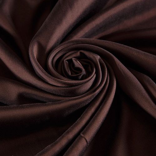 Ткань подкладочная стрейч 045-17211 шоколадный