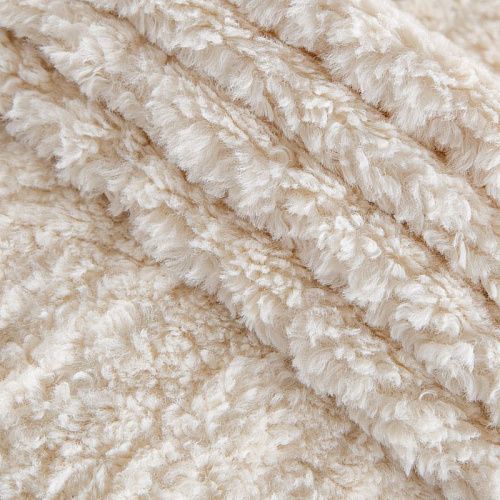 Мех искусственный 037-15247 сливочный однотонный