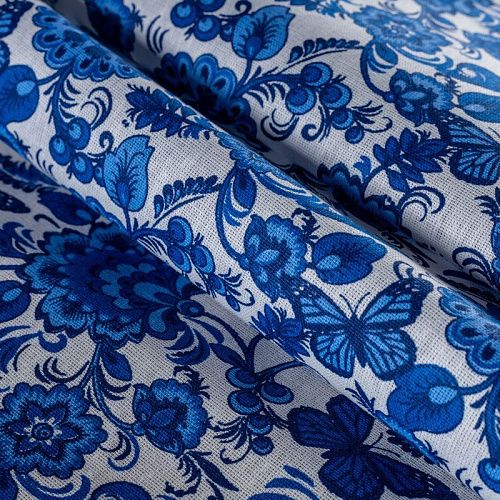 Бязь 007-00687 белый принтованный