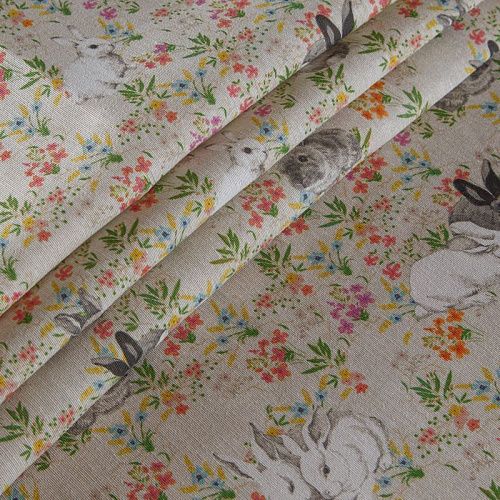 Ткань портьерная H-280 см 19-02-15865 экрю принтованный