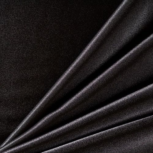 Креп-сатин К33-797 черный однотонный