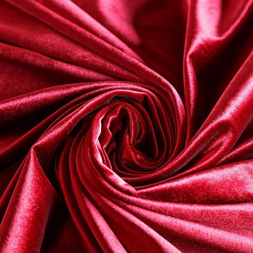 Бархат-лайкра К25-650 темно-красный однотонный