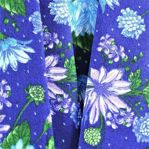 Фланель 060-11027 фиолетово-синий принтованный