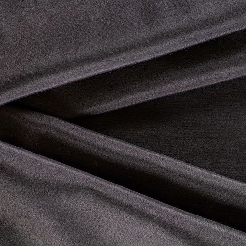 Шелк натуральный К15-1080 черный однотонный