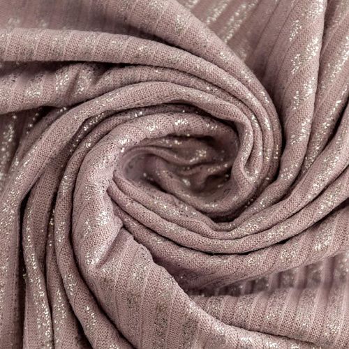 Трикотаж-лапша 1120-341-056-0031 светло-сиреневый с напылением