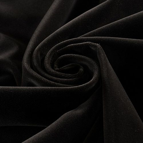 Бархат 002-11894 темно-коричневый однотонный