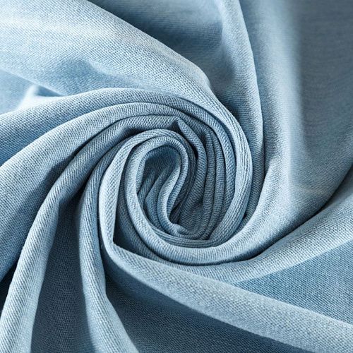 Джинс 015-08116 выбеленный голубой однотонный